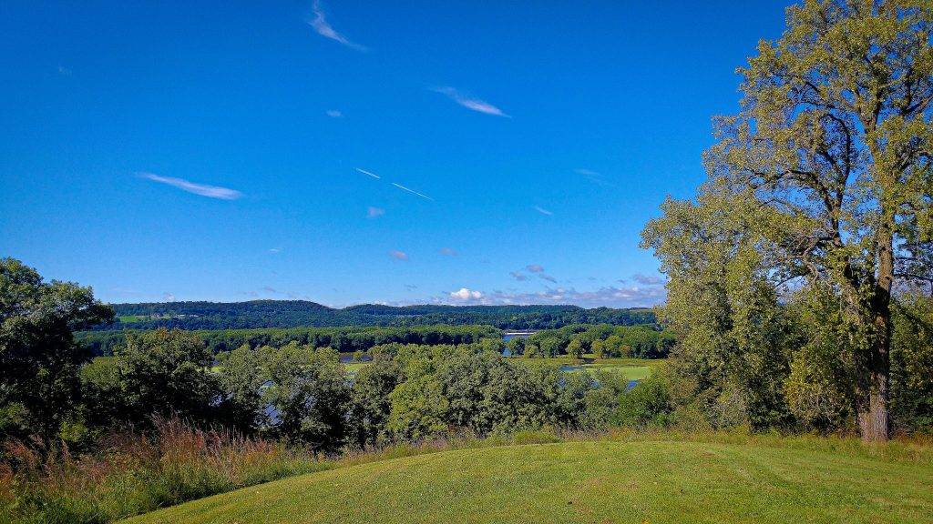 Overlooking the Mississippi River at the Casper Bluff Land & Water Reserve