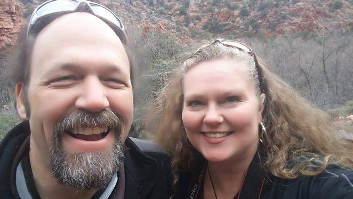 Jim and Theresa on the Verde Canyon Railroad Excursion Train