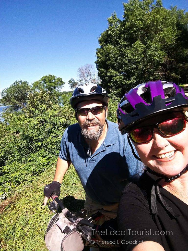 Jim and Theresa on the Great River State Trail