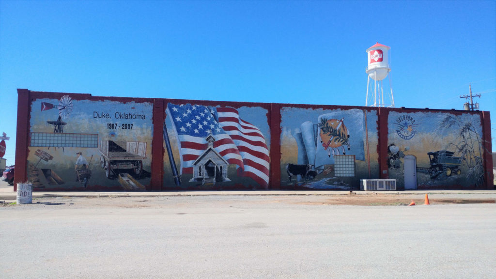 Mural in Duke, Oklahoma