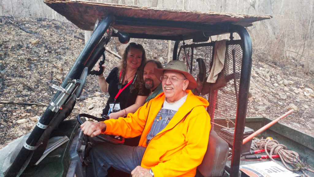 Tooling around in Wilma with Doug at Blue Jay Farm