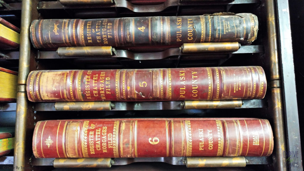 Books at the 1903 Courthouse Museum in Pulaski County