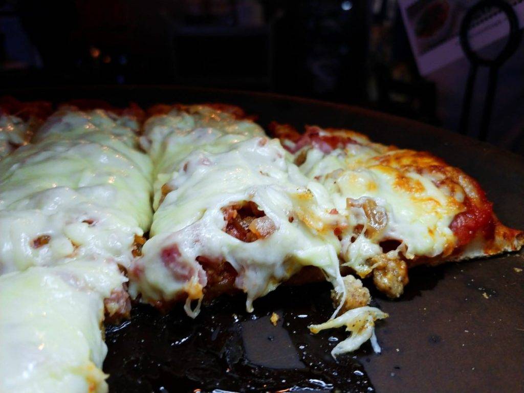 Bruno's Meat Pizza with ooey-gooey cheese and all the meat