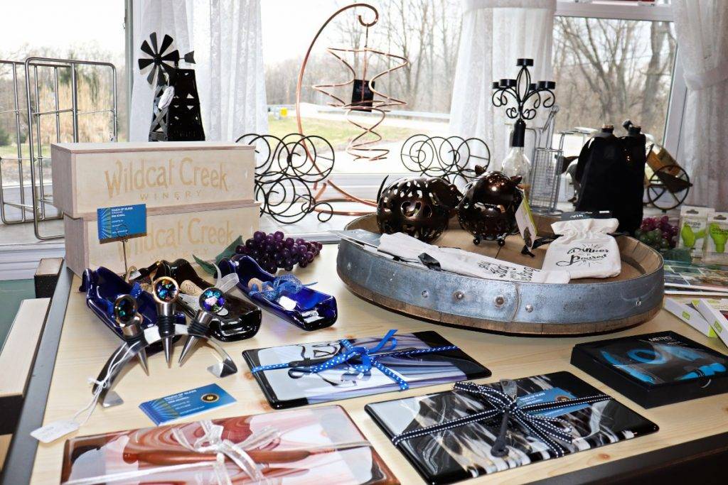 Gifts available at Wildcat Creek Winery