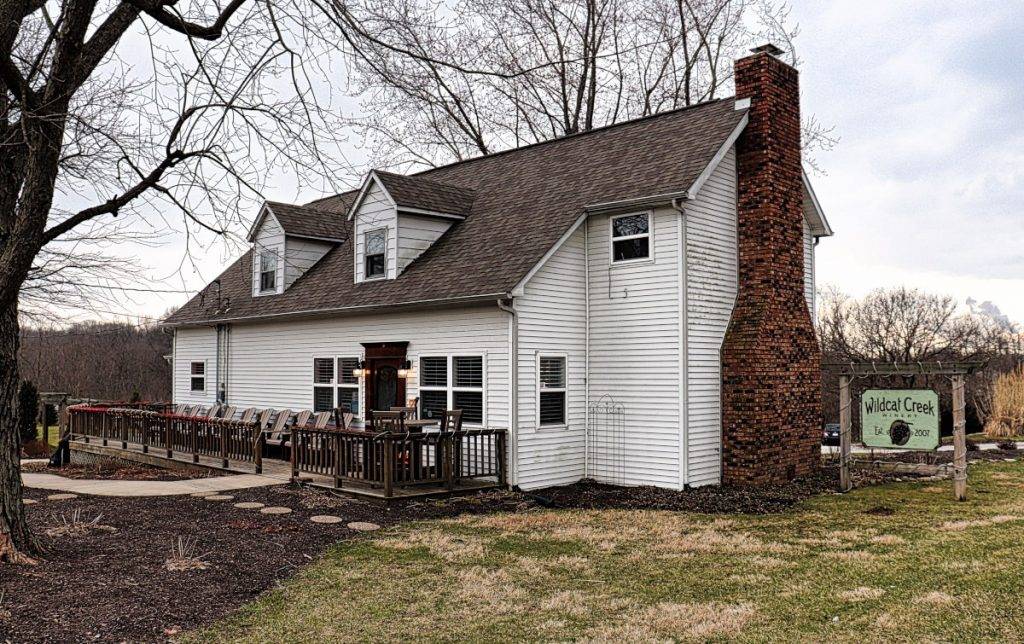 Wildcat Creek Winery in winter