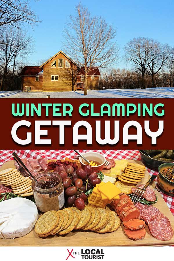 Need to get away? Check out these luxury cabins in North Central Iowa for a winter glamping getaway. #glamping #luxurycabins #traveliowa #usa #midwestus