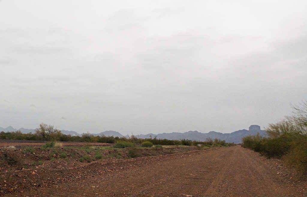 Castle Dome Mine Road leading to Castle Dome Mine Museum and Ghost Town near Yuma Arizona