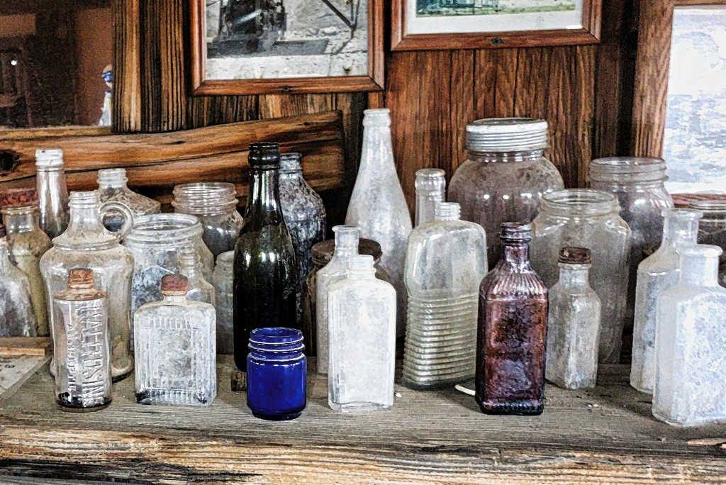 Old bottles found at Castle Dome City
