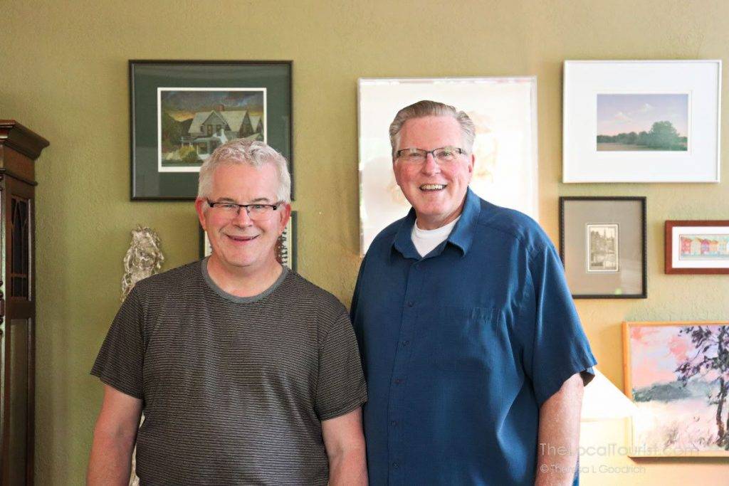 Mark and Bob, proprietors of Brown Street Inn, a charming bed and breakfast in Iowa City