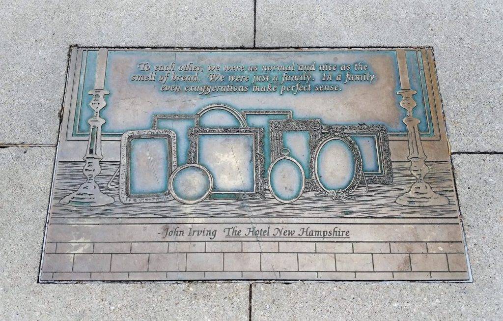 Quote from John Irving on Iowa City's Literature Walk