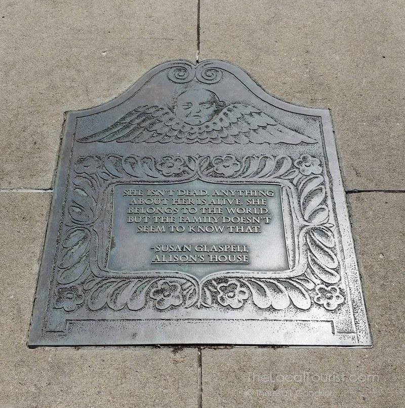 Quote from Susan Glaspell on Iowa Avenue Literature Walk
