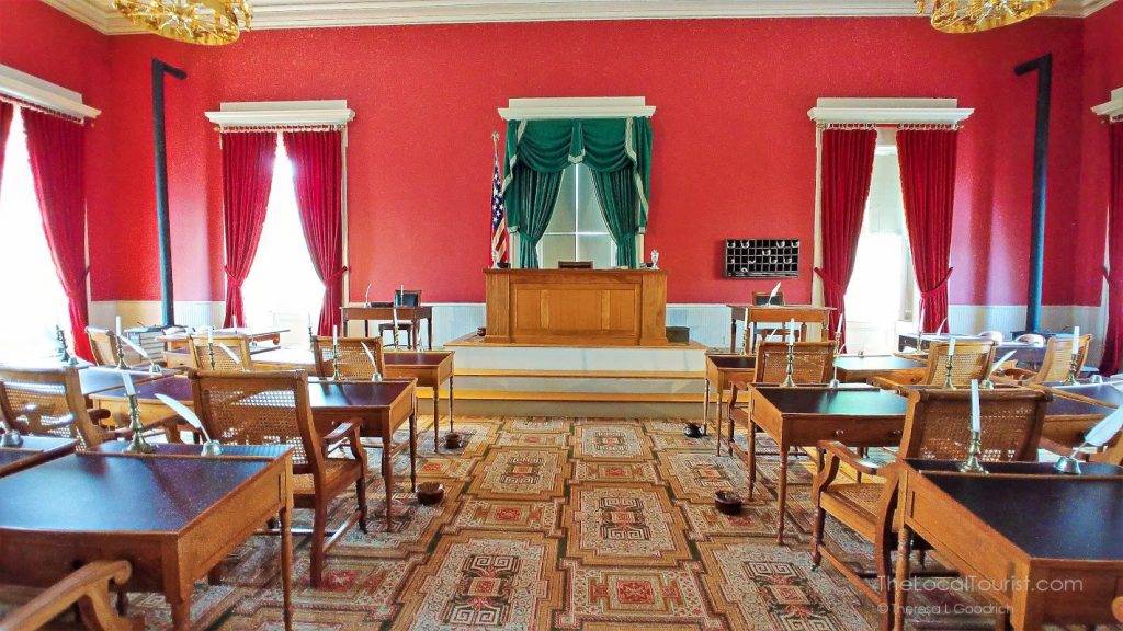 Restored chambers in the Old Capitol Museum