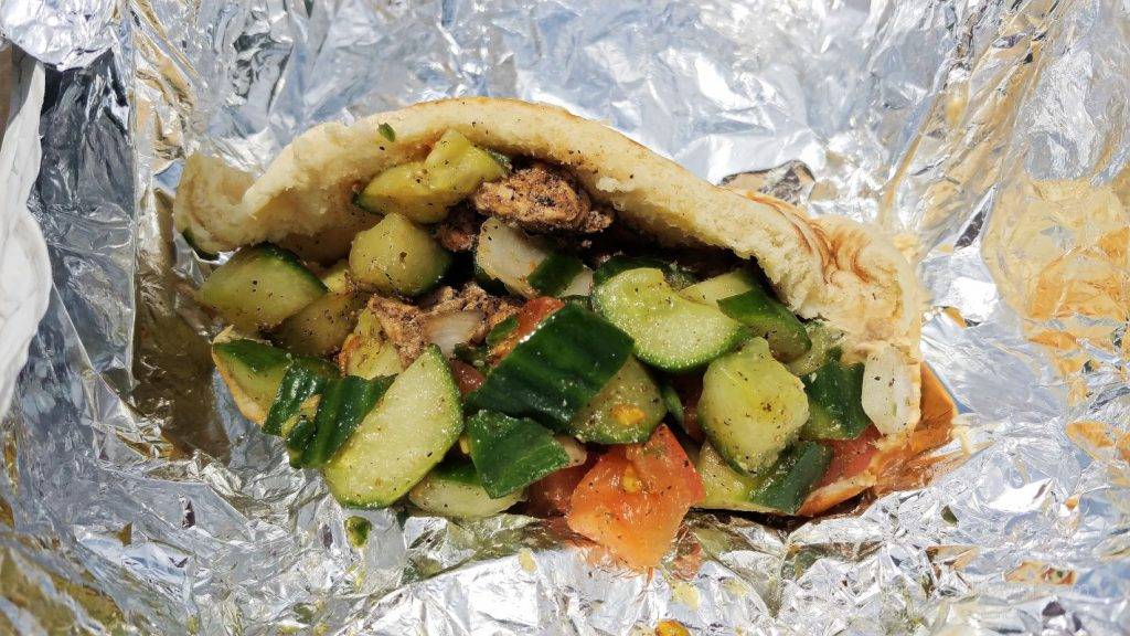 Pita sandwiches from Oasis Falafel