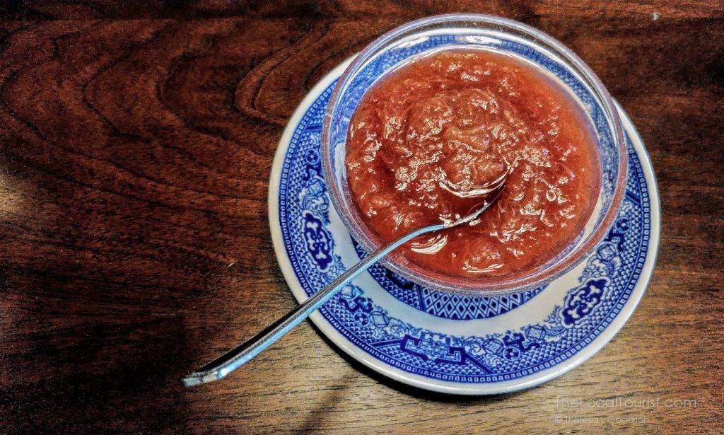 Rhubarb jam at Brown Street Inn