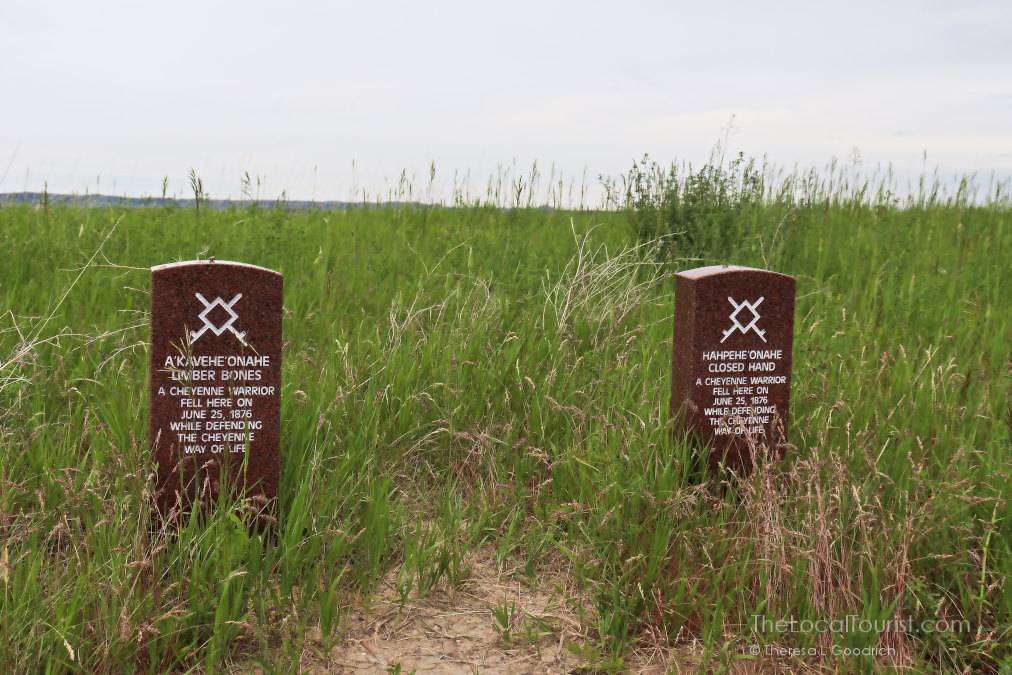 Little Bighorn Battlefield Photos: Native American grave markers