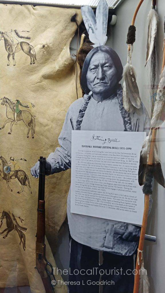 Sitting Bull display at Little Bighorn Visitor Center
