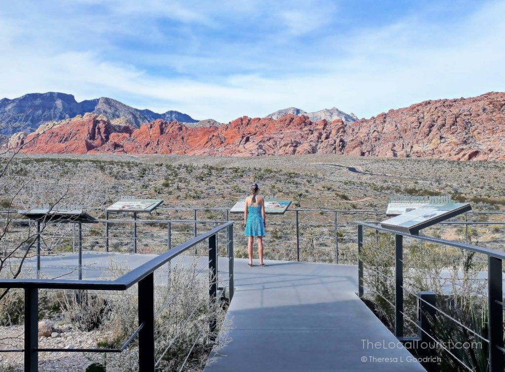 Young girl admiring Red Rock Canyon Las Vegas
