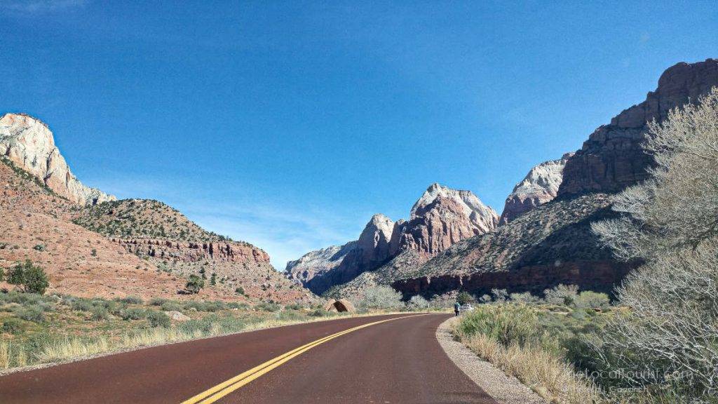Entrance to Zion National Park in Utah