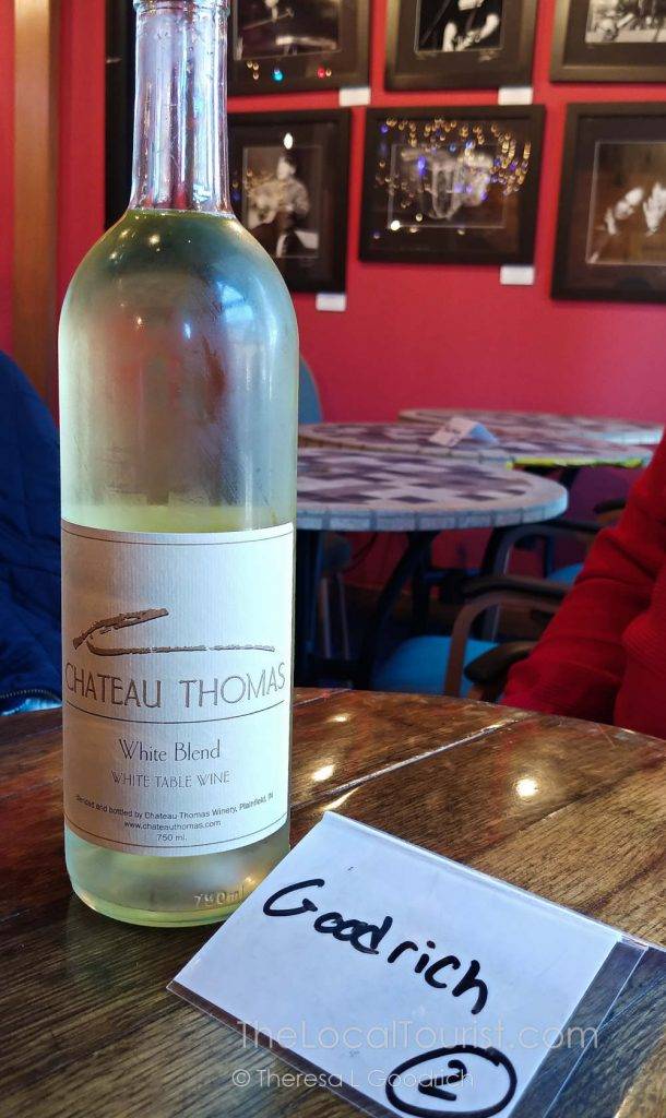 Reserved table at Chateau Thomas Winery