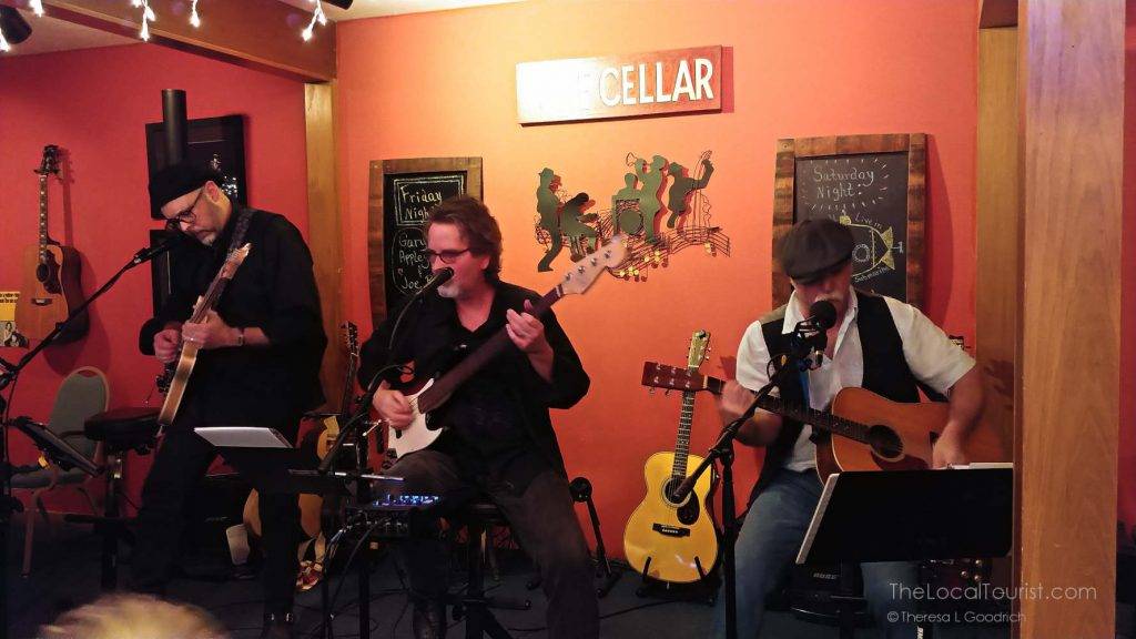 Chuck, Rick, and Frank playing at Chateau Thomas Winery