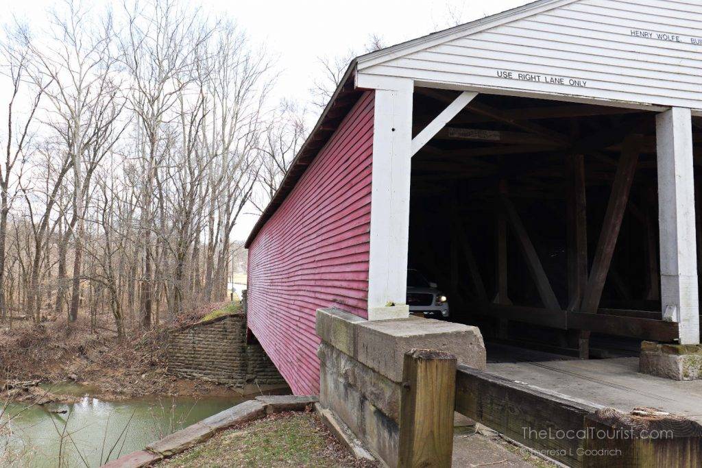Covered bridge entrance to Brown County State Park