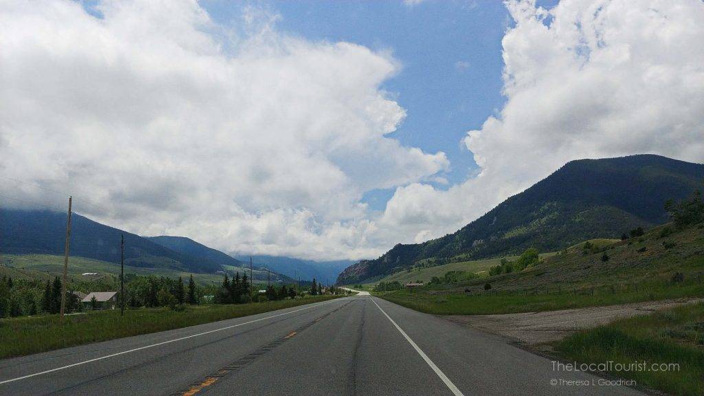 Outside Red Lodge, heading into the mountains