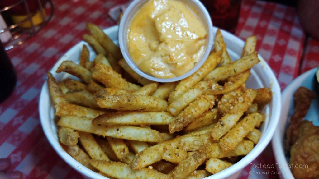 Bucket of fries at Nick's English Hut