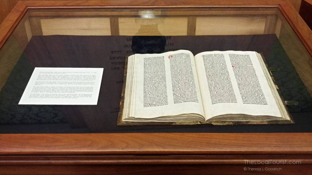 Gutenberg Bible in the Lilly Library at Indiana University