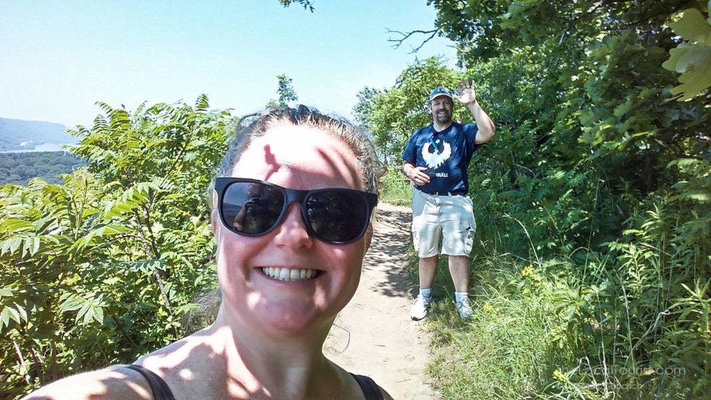 The Goodriches on our honeymoon