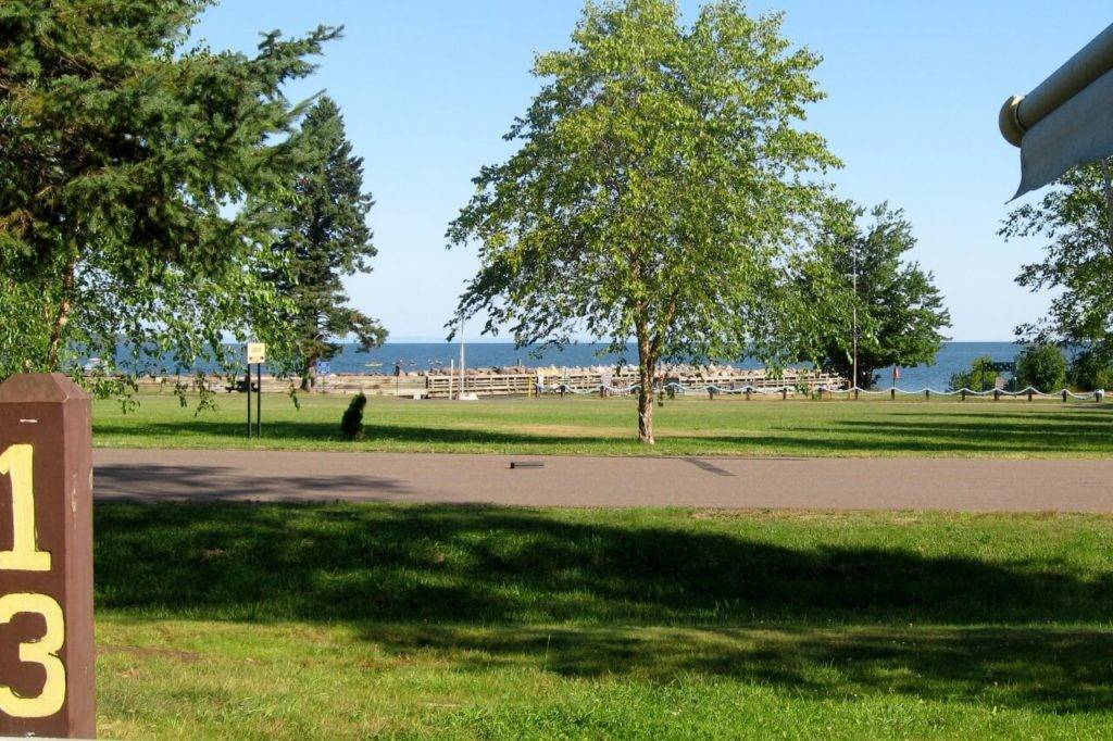 Little Sand Bay campground in Apostle Islands National Park, photo by Vicki Chido