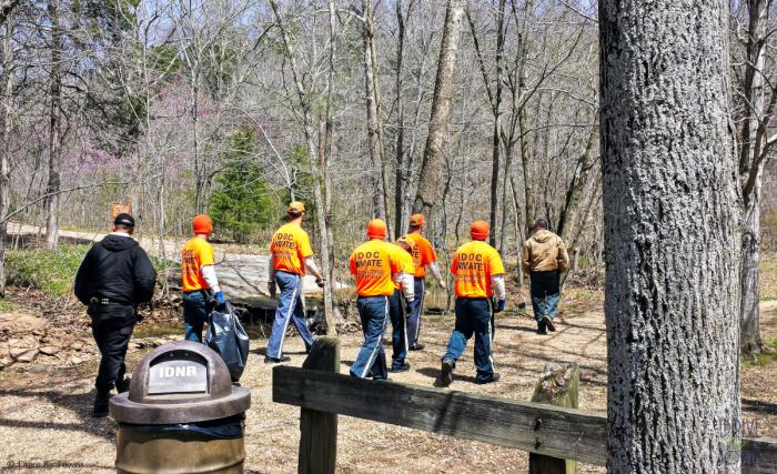IDOC Inmates at Ferne Clyffe State Park