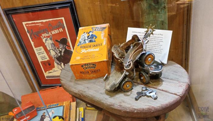 Western Film Museum - Hopalong Cassidy Roller Skates with spurs
