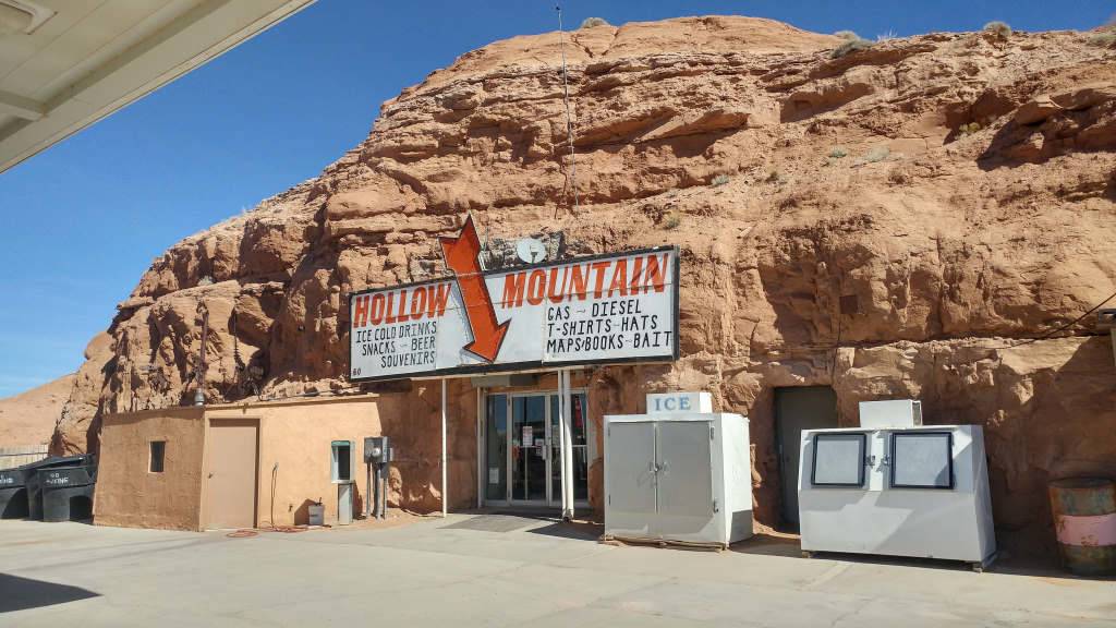 Hollow Mountain Gas Station in Utah