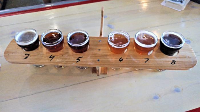 Beer Flight Caddy at Aero Plains Brewing