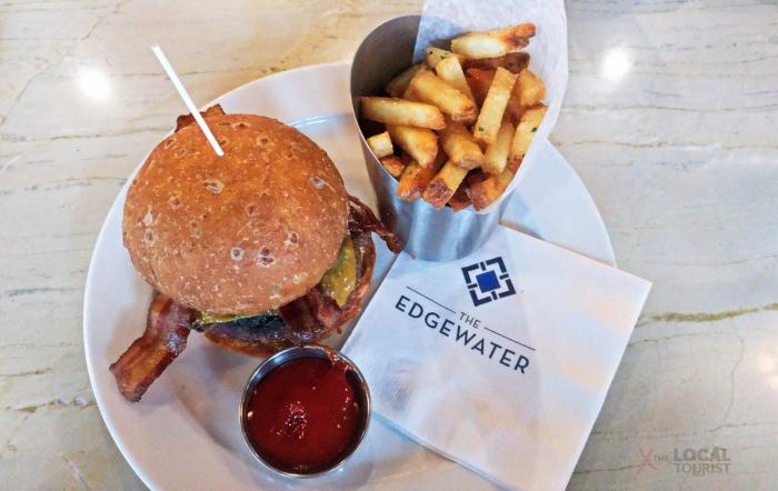 Augie's Burger and handcut fries at Augie's Tavern at The Edgewater, Madison, Wisconsin