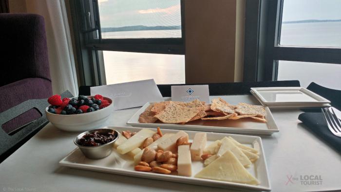 Cheese tray at The Edgewater in Madison, Wisconsin