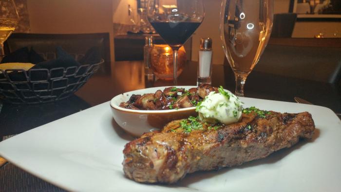 Kansas City Strip at Fireside Grille in the Wichita Marriott