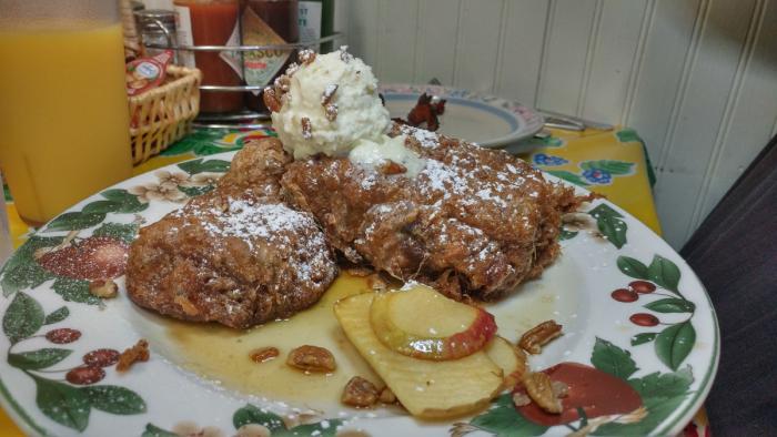 Gluten-free banana bread french toast at Doo-Dah diner