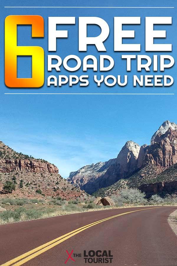 A seasoned road trip warrior shares 6 free and essential road trip apps. #roadtrip #roadtripapps #roadtripessentials