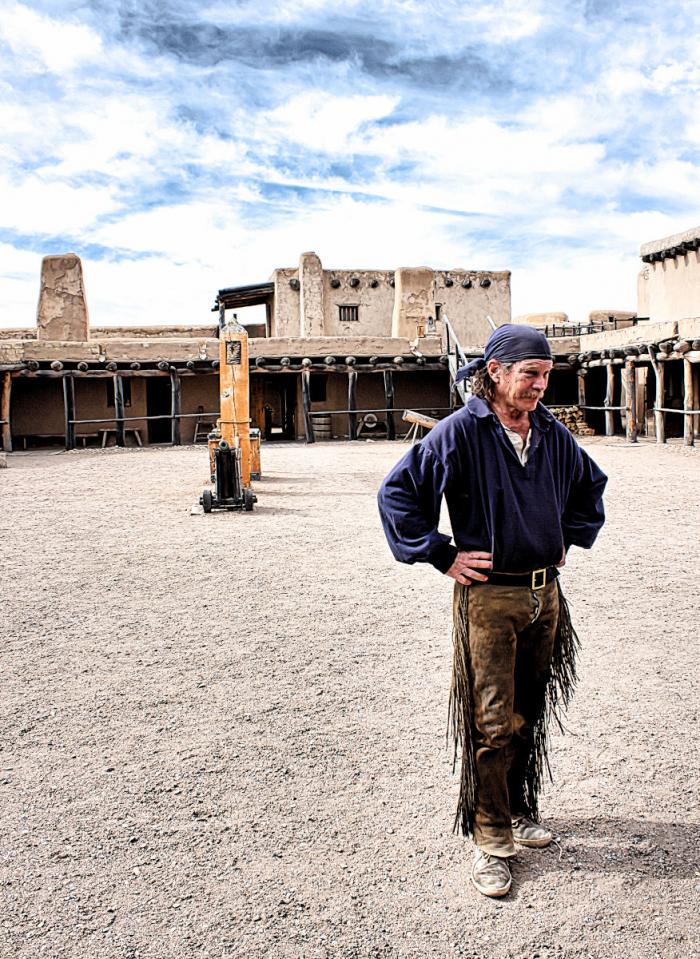 Interpretive actor at Bent's Old Fort