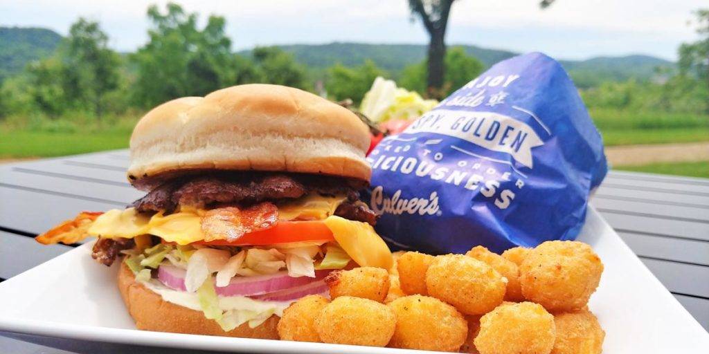 Culver's Bacon Deluxe with cheese curds