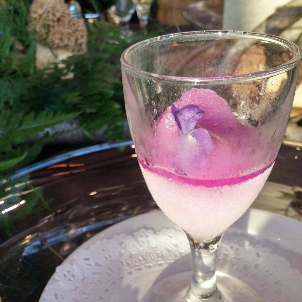 Eagle Ridge Morel Media Dinner Violet and Lavender Sorbet