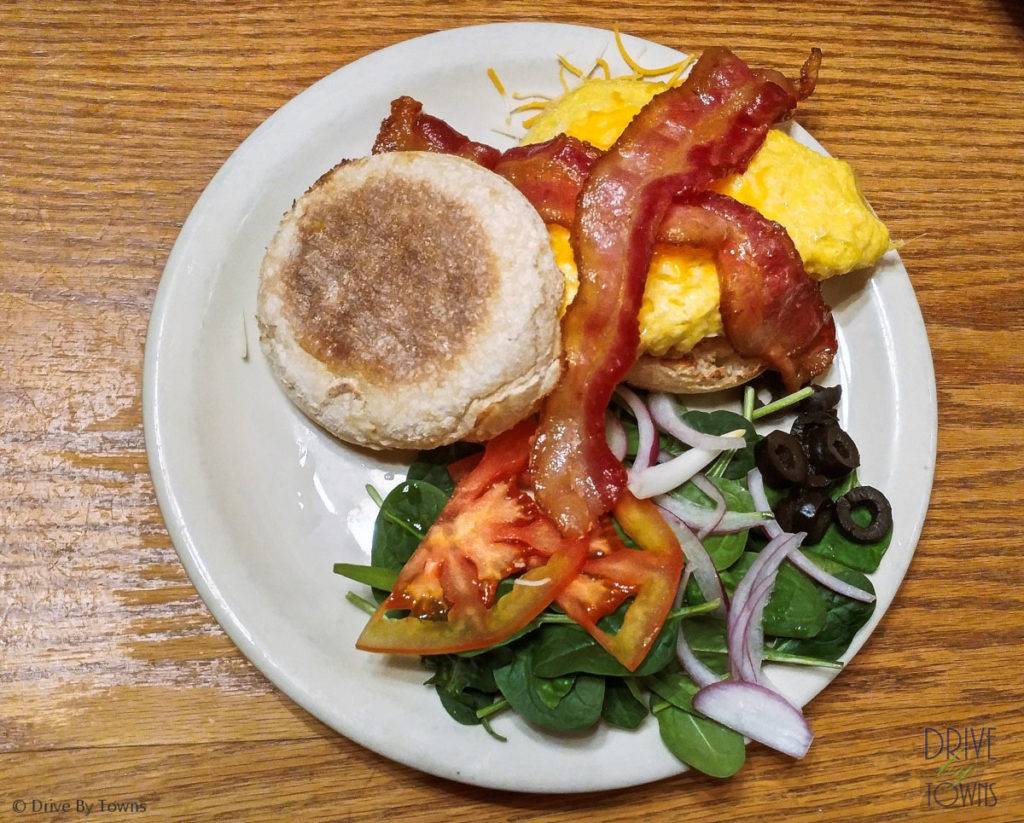 Mud Muffin with Bacon at Mud Street Cafe