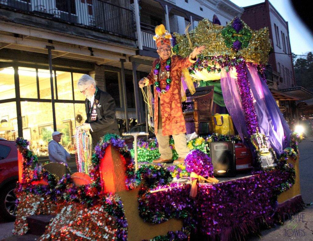 King of the Royal Court at Eureka Springs Mardi Gras Parade