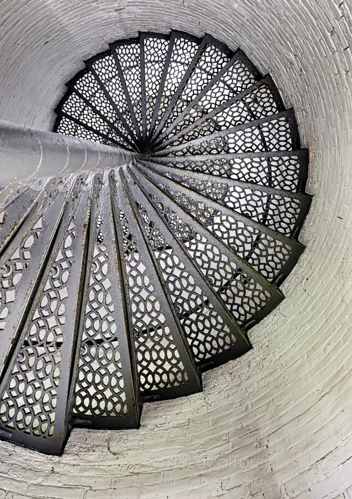 Stairs inside the Kenosha Southport Lighthouse
