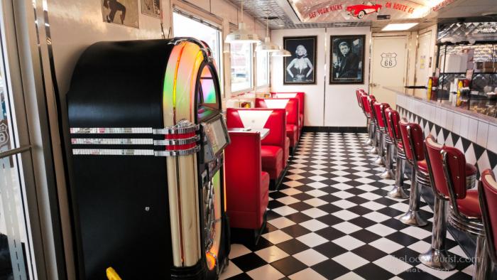 Inside the Route 66 Diner in Pulaski County, MO