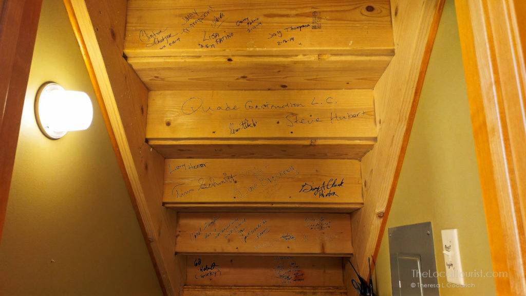 Red Cedar Lodge carpenter signatures