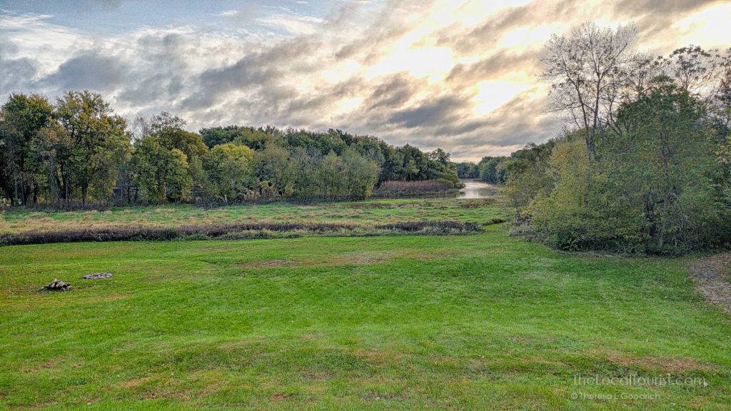 Cedar River flows by Red Cedar Lodge
