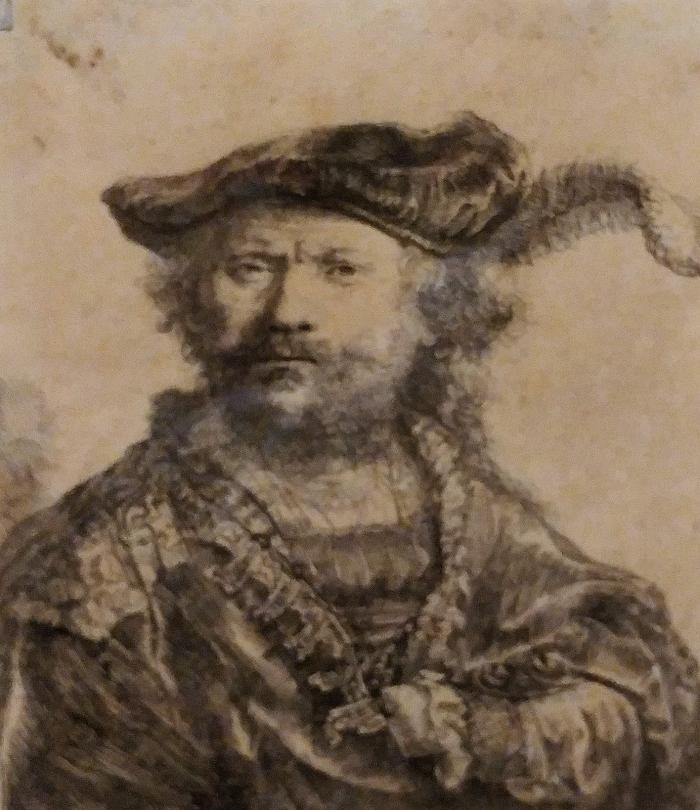 Rembrandt Self-Portrait in Plumed Hat