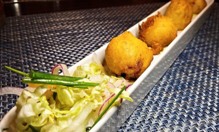 Seafood R'evolution crab beignets